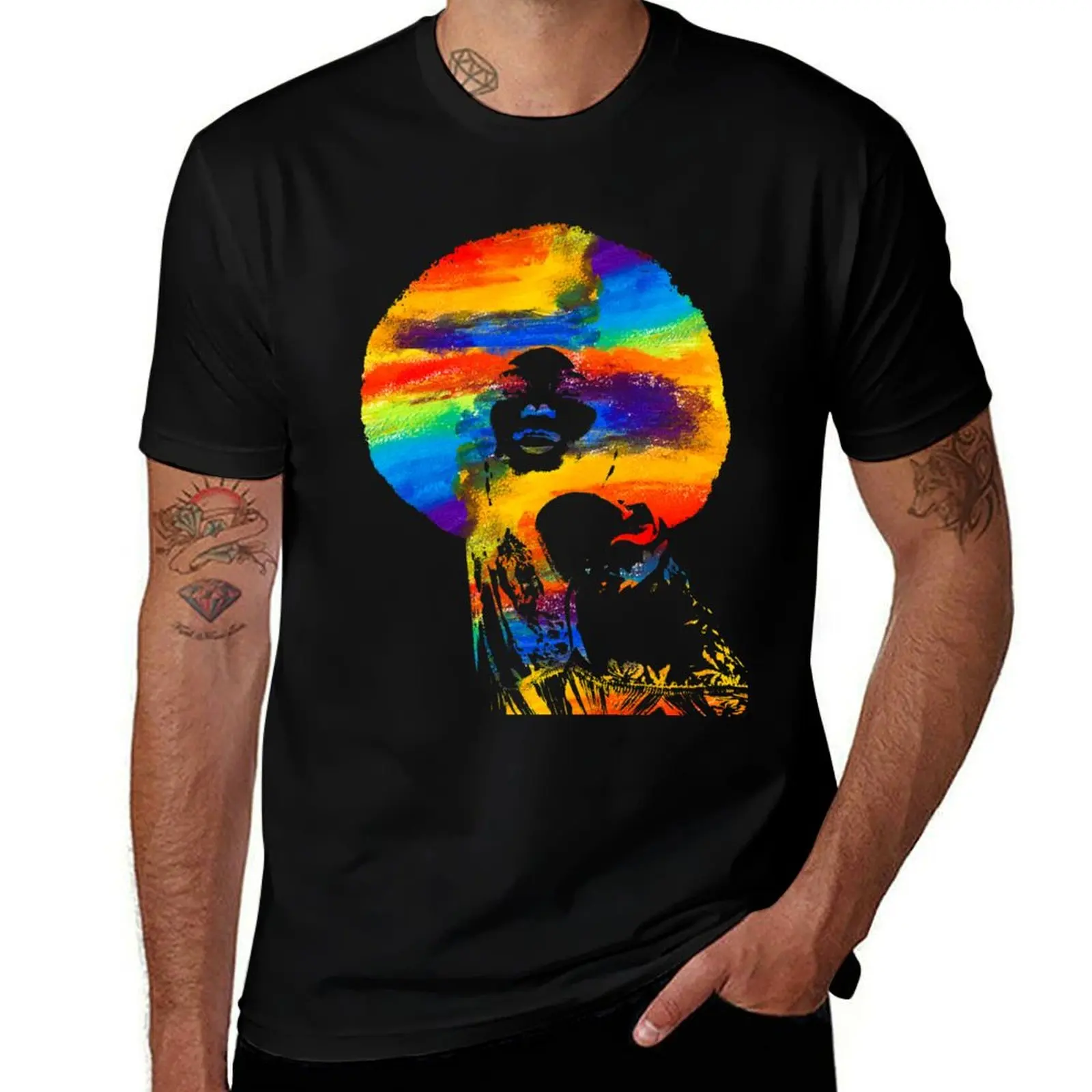 Diana Ross legendary pop icon fan art for Diana Ross fans music pop singer T-Shirt Art Pattern Printed Casual Top T-Shirt