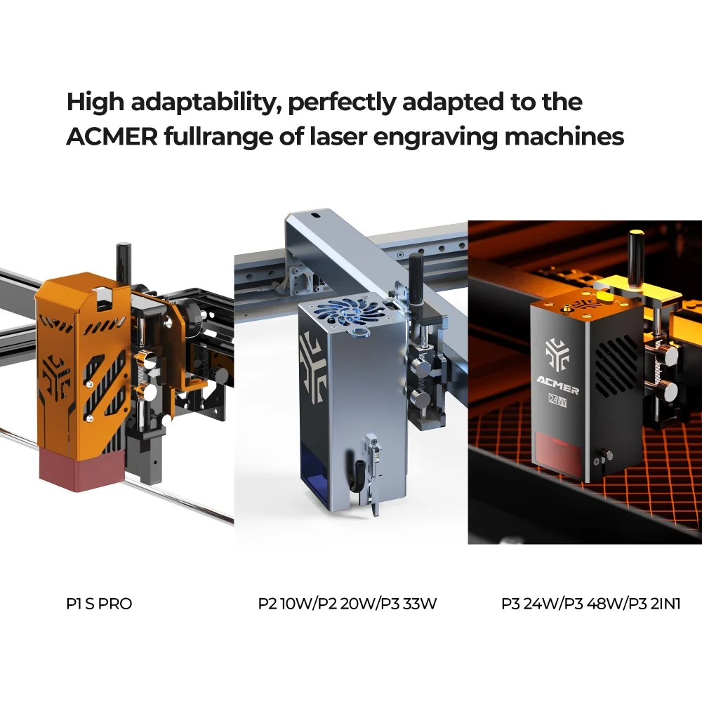 Staffa metallica per regolatore di altezza del modulo di sollevamento regolabile asse Z ACMER per macchina per incisione laser P1S PRO/P1/P2/P3