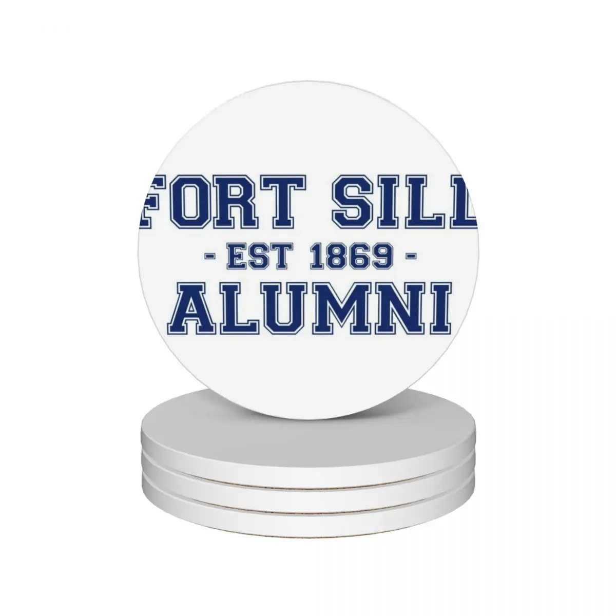 

Fort Sill College Theme Alumni Established 1869 Ceramic Coasters (Set of 4) christmas anti slip holder Coasters