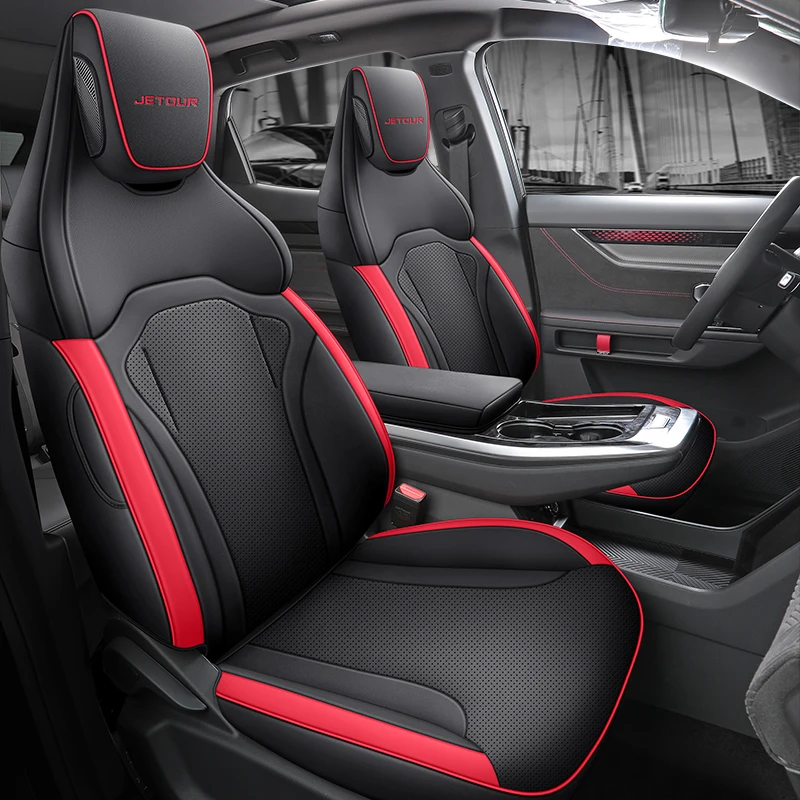 For Chery Jetour Dashing 2023 2024 Leather Car Seat Cover Track Full Style Salon Airbag Compatible Accessories