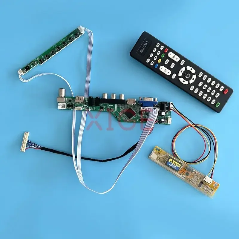 

LCD Controller Driver Board Fit HT141WX1 HT141WXB M141NWW1 1CCFL LCD Panel LVDS 30 Pin Kit AV+USB+IR+VGA+HDMI 1280*800 Analog TV