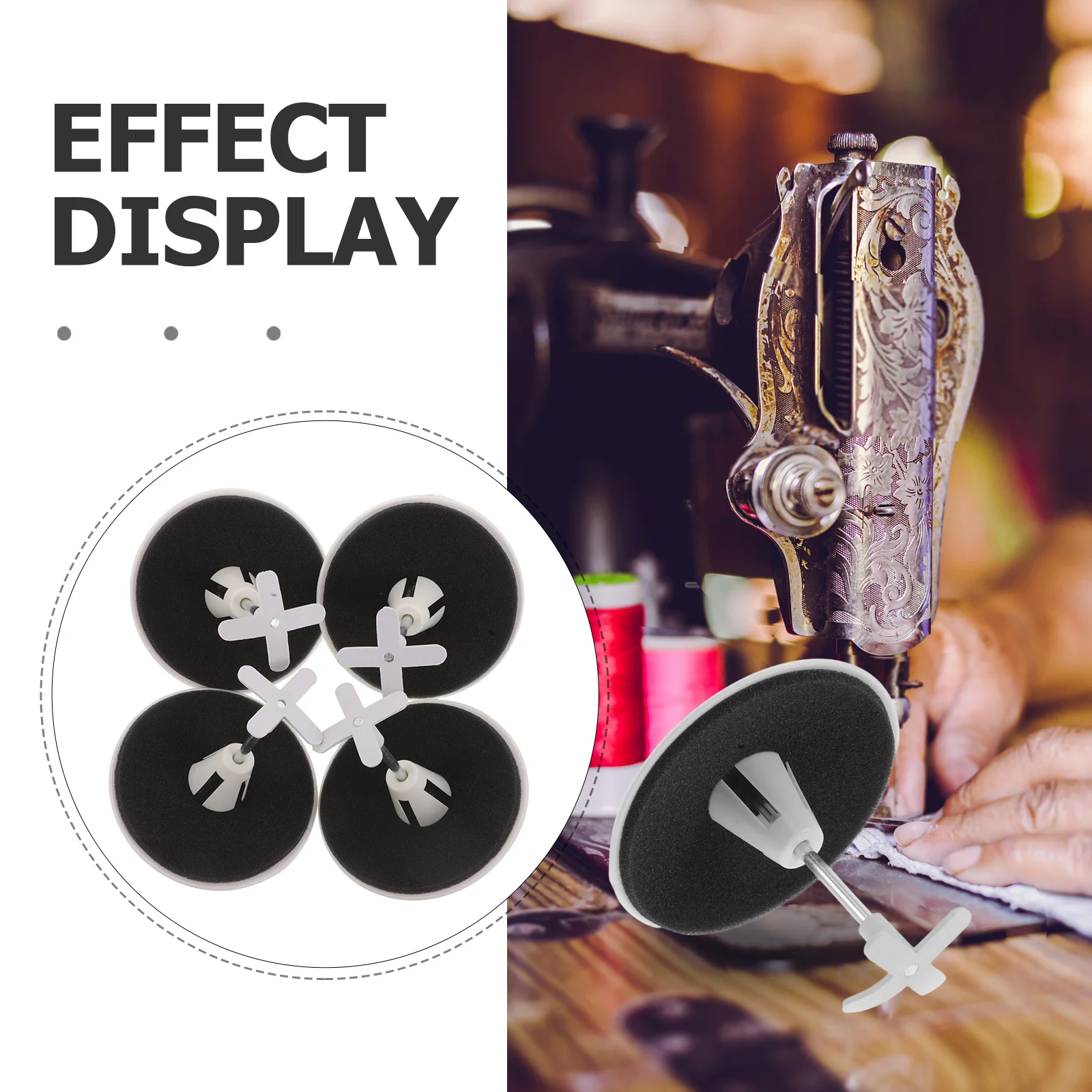 8 قطعة ملحقات ماكينة الخياطة موضوع بكرة حامل البلاستيك بكرة حامل المنظم لتخزين الخياطة خالية من التشابك والتطريز