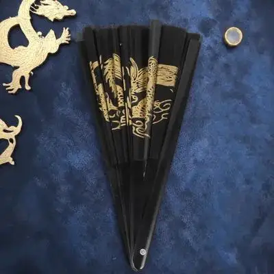 

Kung Fu Folding For Dance Retro Style Party Wedding Decor Handheld Metal Retro Kung Fu Chinese Folding Fan Fan Gift