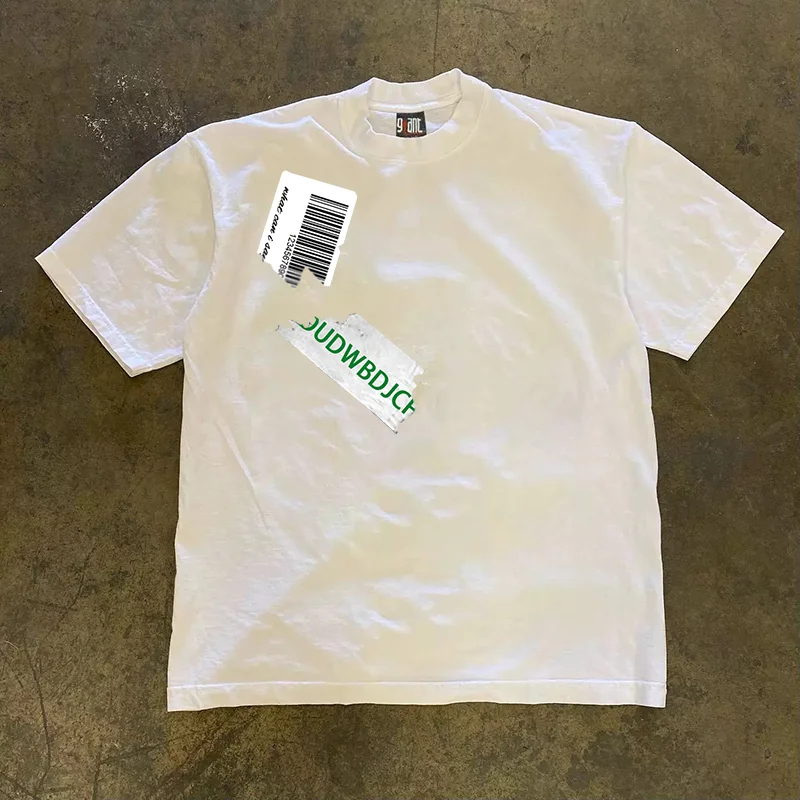 Loose Fit Short Sleeve T-Shirt Pure Cotton Double Thread Women's Style Heavyweight Couple's Tee Casual Summer Fashion
