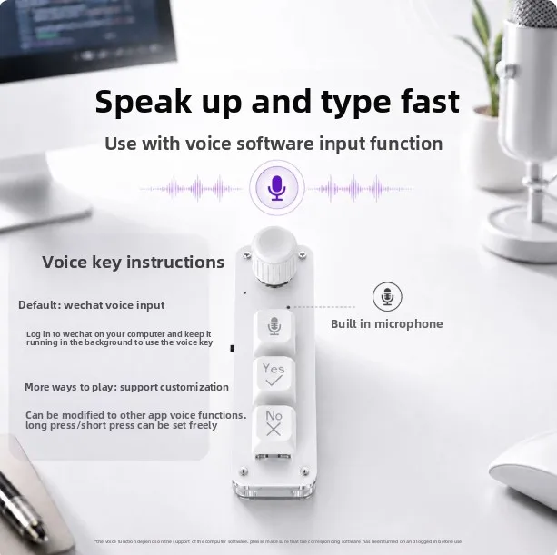 Voice Input Wireless Keyboard Custom Keyboard