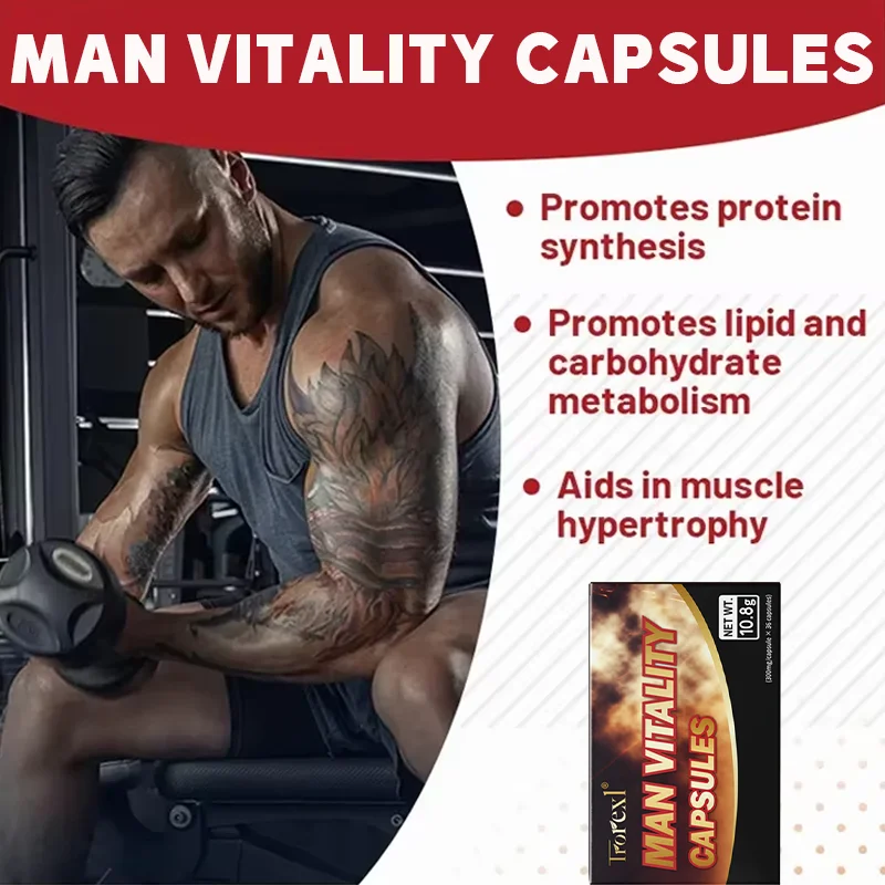 Male Enhancing Supplement with Epimedium- Muscle Builder Enlargement Pills