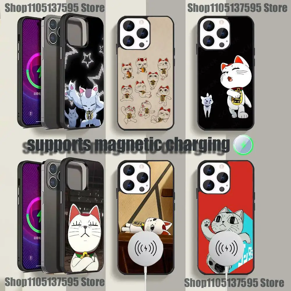 

Cat D-Dandadan Turbo Granny Phone Case For iPhone 17,16,15,14,13,12,11Pro,Max,Plus,Mini,SE4,E Magnetic Magsafe Wireless Charging
