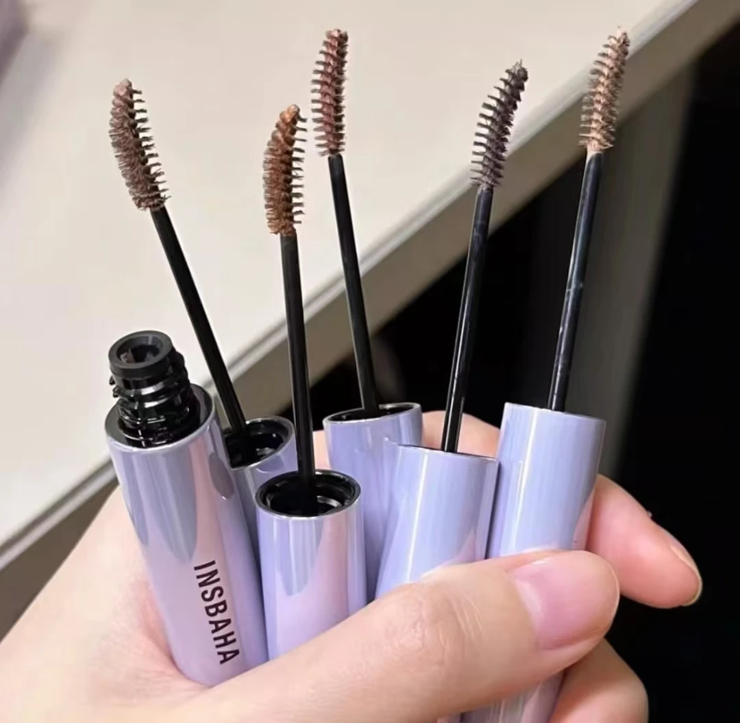 INSBAHA Wenkbrauw Mascara Waterproof Zachte Mist Kleurinstelling Natuurlijke Niet-klonterende Wenkbrauw Tint Langdurige Paarse Wenkbrauw Make-up