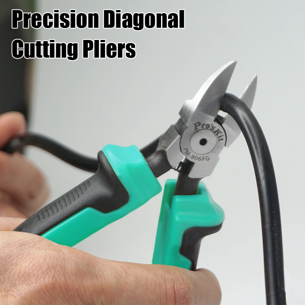 Pro'skit Micro Wire Cutter Precision Electronics Flush Cutter and Side Cutting Pliers Clean Cut for Model Jewelry Model Kits