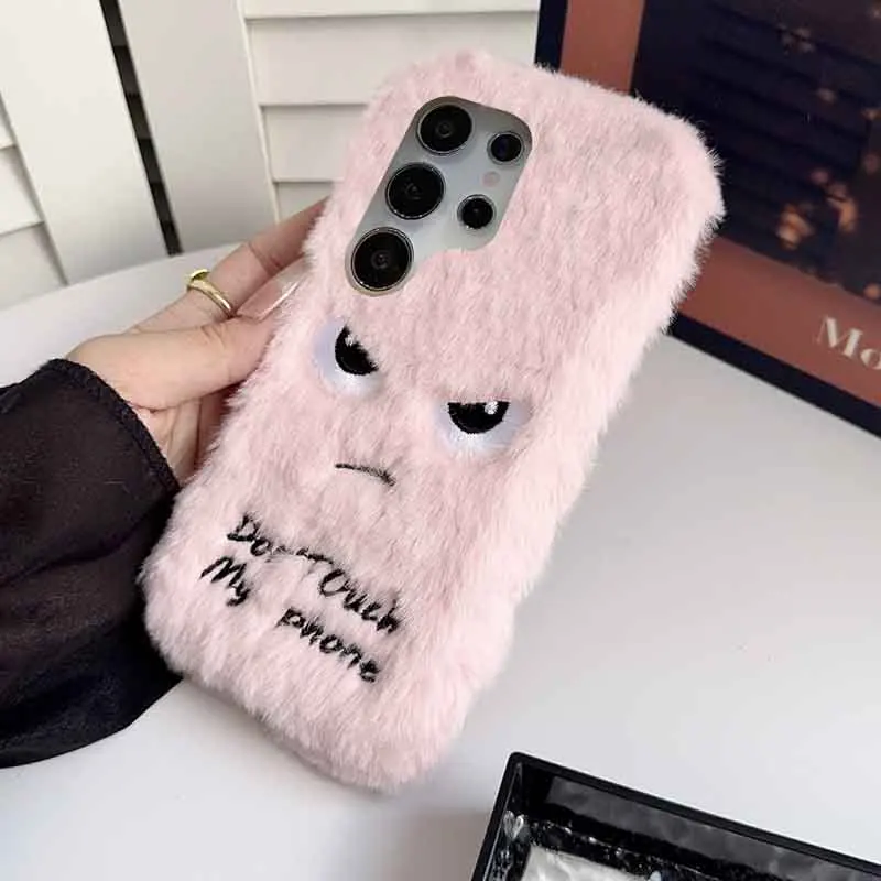 الكرتون التعبير الحالات الهاتف ل ممن لهم رينو 14 برو 13 12 11 10 8 7 6 5 8Z 7Z 6Z 2Z 8T 14F 13F 12F 11F 2F موضة غطاء الفراء الدافئ #3