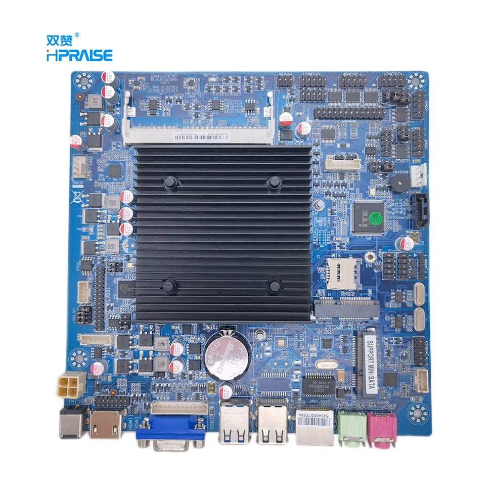 Hot Sale J1900 Processor LVDS RS232 1000M Ethernet WIFI 4G Module WIN11 Mini Itx Motherboard