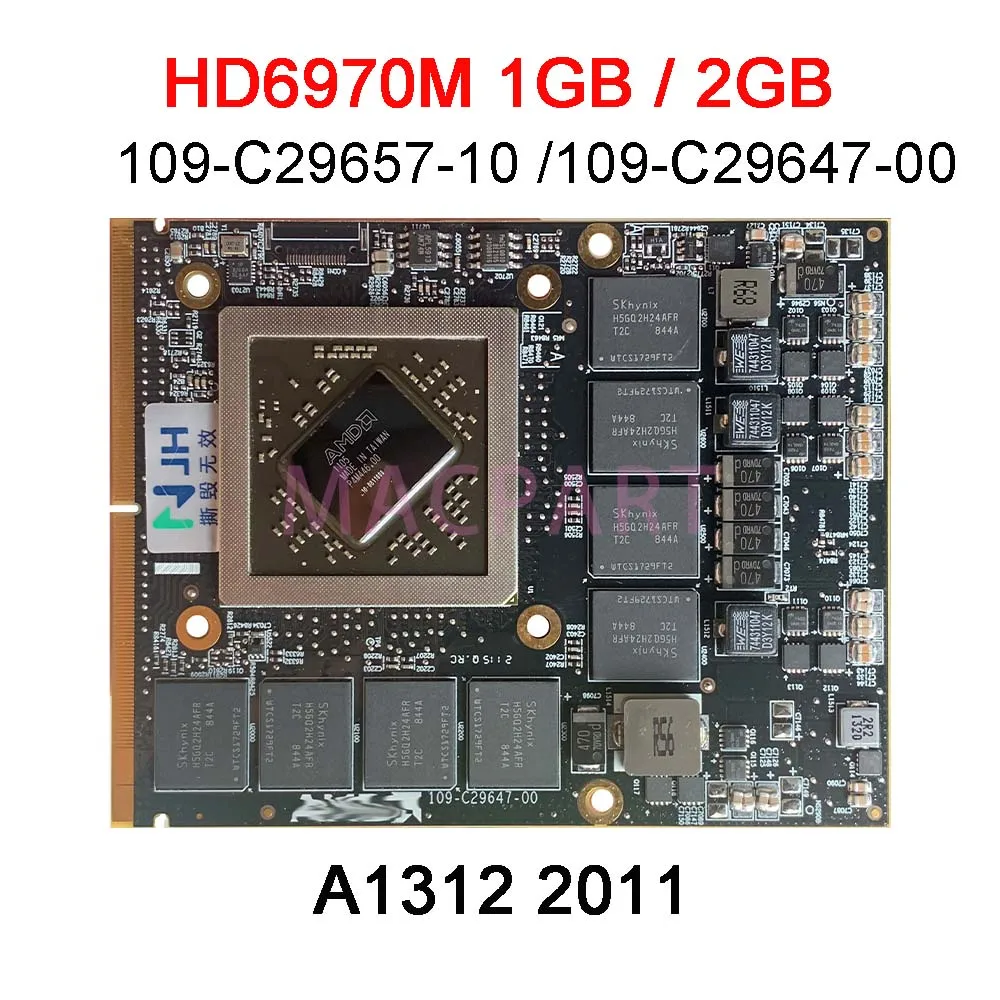 Original HD4670M HD5670M HD6750M HD6770M HD4850M HD5750M HD6970M For iMac A1311 A1312 Graphics Video Card 2009 2010 2011 Years