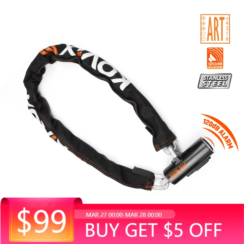 

STLF Anti-theft Cycling Electric Motorcycle Bicycle Lock Bicycle Lock Security Outdoor Bike Anti-theft Alarm Chain Lock