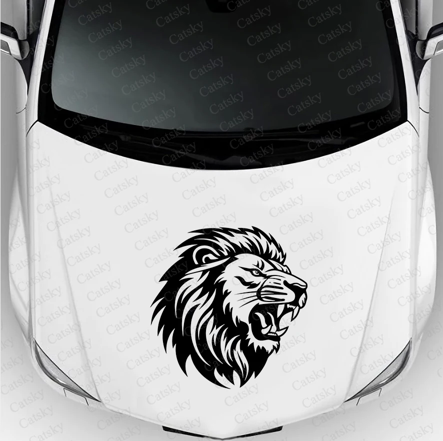 lion animal Car side sticker vinyl paper motorsport paint accessories suitable for truck suv car decals