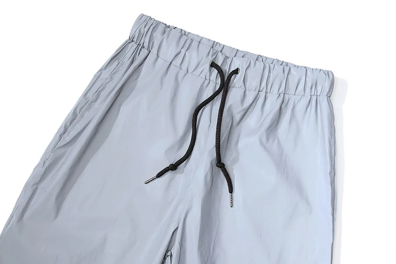 توهج الظلام السراويل العاكسة للجنسين ربيع الخريف عداء ببطء Sweatpants الهيب هوب الرقص كرة السلة الرياضة مدبب الحريم السراويل الكفة