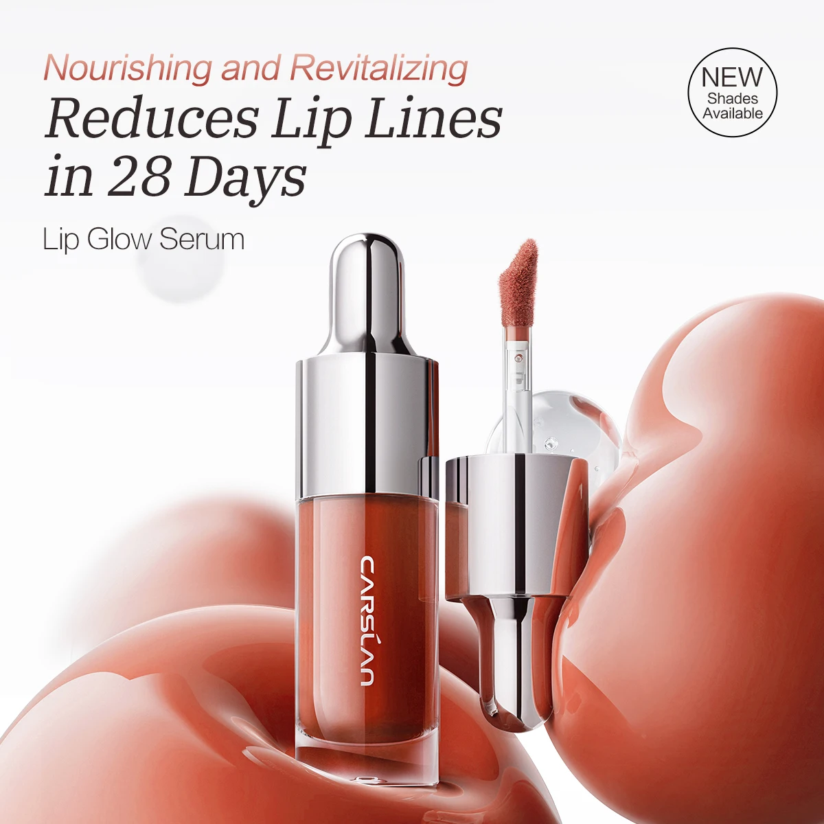 CARSLAN 2025 Winter Limited Series Lip Glow Siero Essenza vegetale Lucidalabbra acquoso lucido idratante profondo