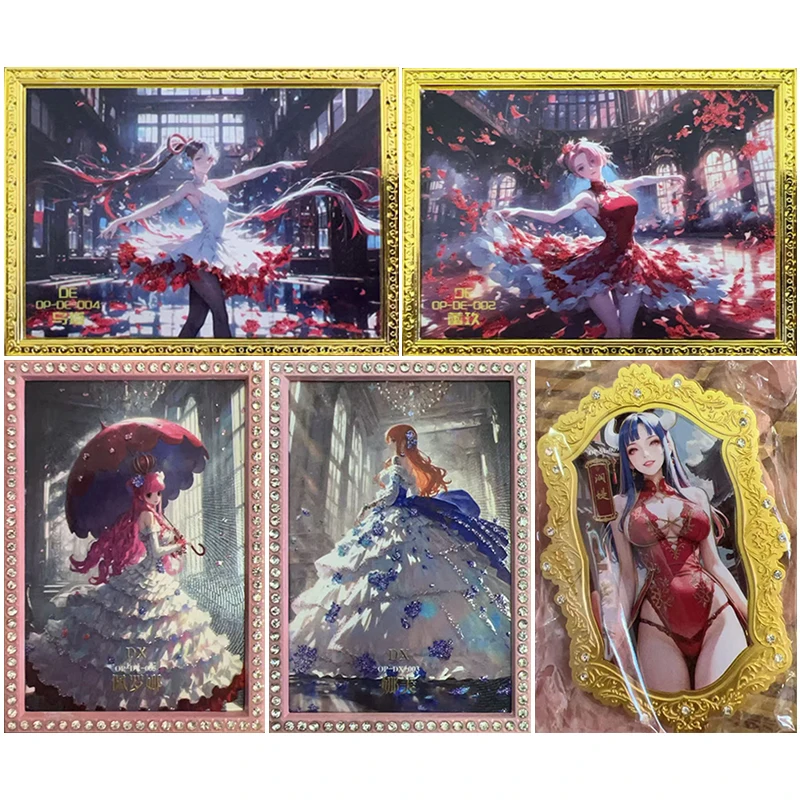 Anime One Piece Nami Vinsmoke Reiju Uta Shirahoshi Perona Ulti Collectible Cards Christmas Birthday Gifts Children's Toys