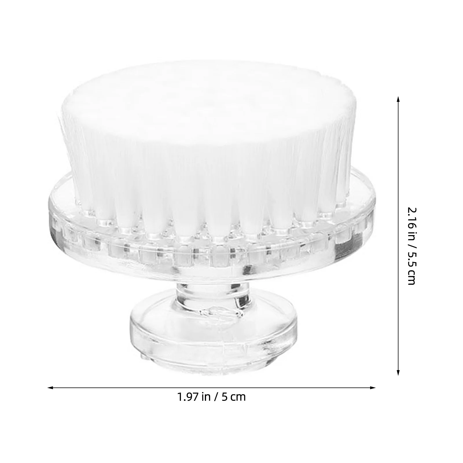 Draagbare gezichtsreinigingsborstel Zachte haren Exfoliërende scrubber Zachte huidverzorging Massager Diepe poriënreiniging Reizen Huishouden