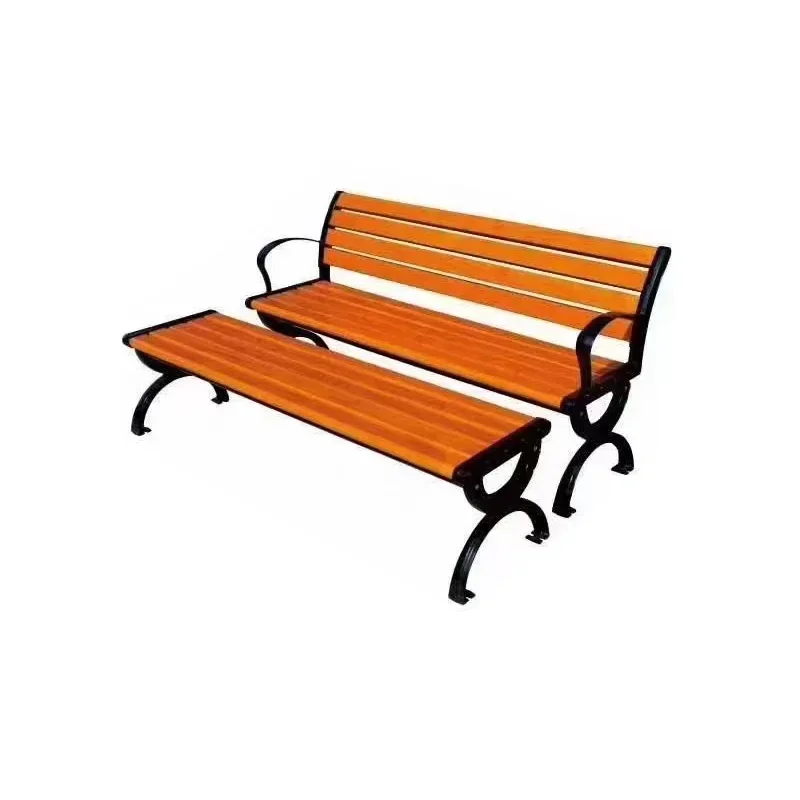 Park benches, tree seats, outdoor leisure plastic-wood public seats, outdoor cast aluminum cast iron long chairs manufacturers.