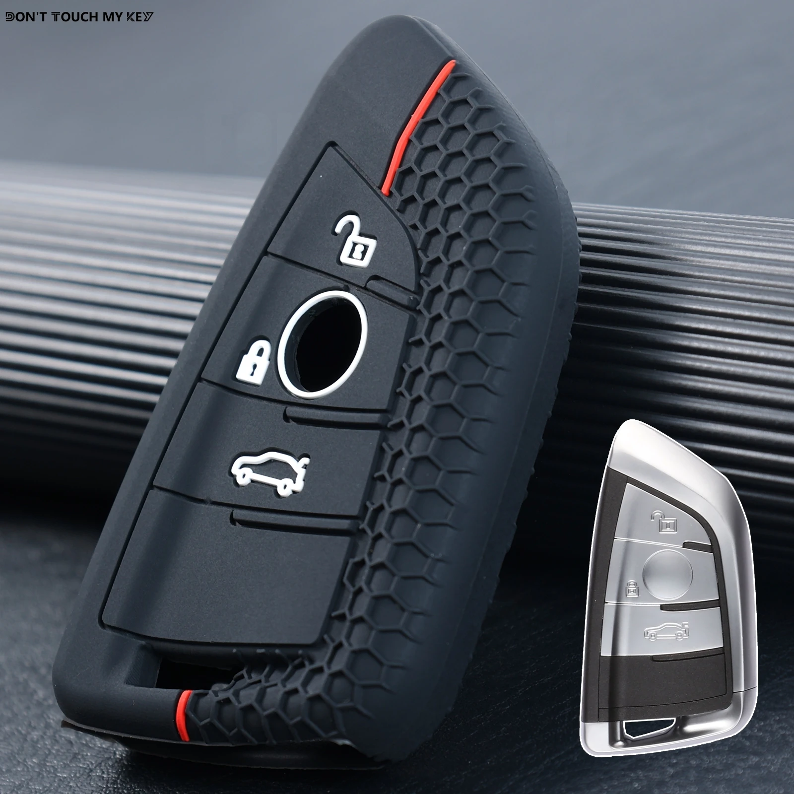 Silicone 3 Button Car Key Fob Cover Case Shell Holder Protector For BMW X3 X4 M2 M3 M4 3 4 5 6 7 Z Series 2014 2015 2016 2017