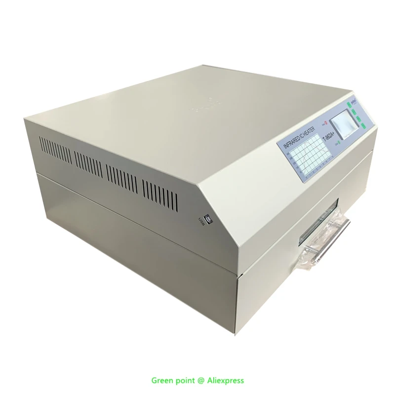 PUHUI T-962A+ Infrared IC Heater Soldering Station Reflow Oven Desktop Drawer Type Small SMD SMT T962A BGA Welder T962 Soldering