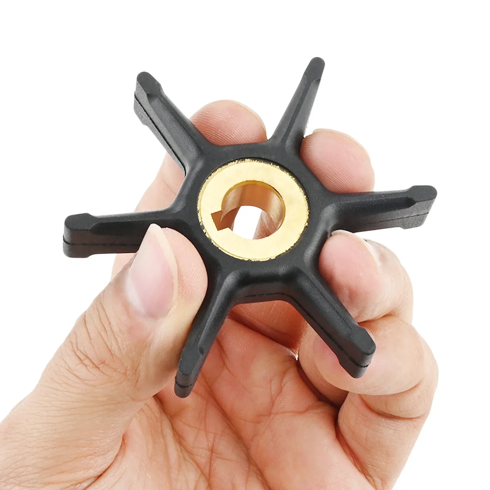 

1шт 277181 434424 18-3001 6-лопастная крыльчатка водяного насоса для подвесного двигателя Evinrude Johnson Sierra 3/4/5/5,5/6/7,5 л.с., 2-тактный