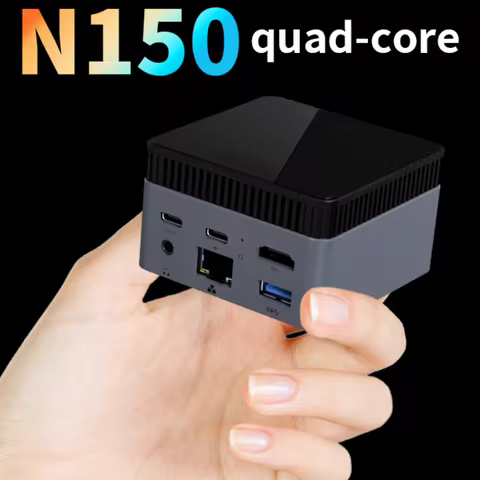 New ZX01 PLUS Quad Core Intel Twin Lake N150 Mini Business PC Windows11 12G DDR5 BT4.2 512G M.2 SSD WIFI5 Extra Small Desktop PC