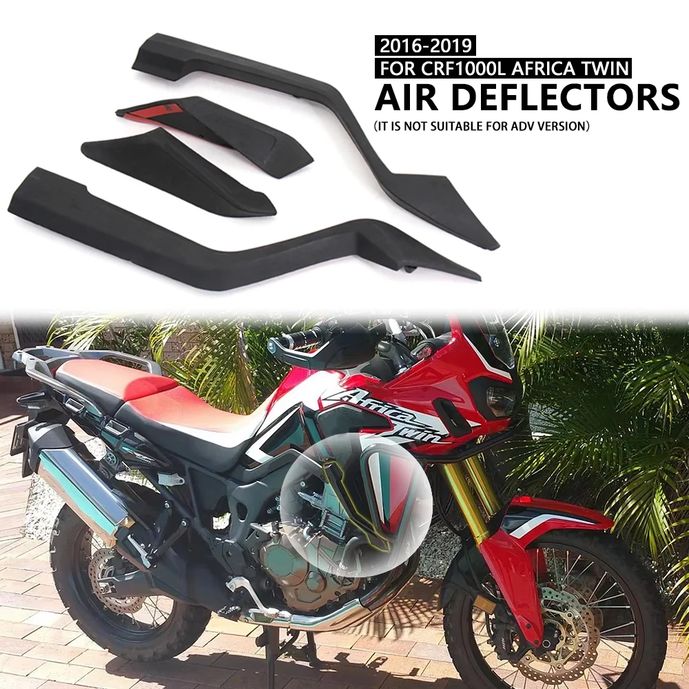 

For Honda CRF1000L Africa Twin 2016 2017 2018 2019 CRF 1000 L Motorcycle Upper and Lower Air Deflectors Kit Wind Deflector