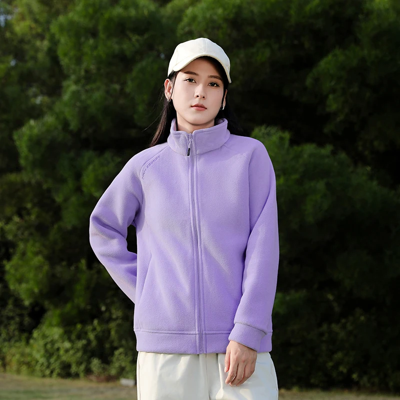 

Модная ветрозащитная куртка для пар с воротником-стойкой, удобная и стильная, для активного отдыха, бега и фитнеса, теплая плюшевая куртка