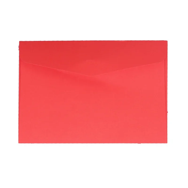 Sobres de Papel Kraft para tarjetas de felicitación, sobres de regalo con letras de colores bonitos, Color rojo, 12,5x17,5 cm, 10 unids/lote por