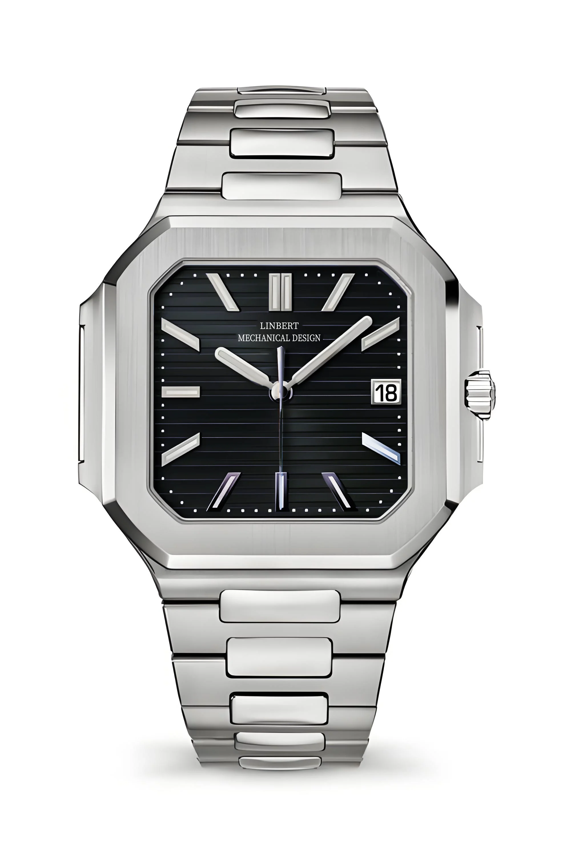 2025 LINBER جديد الببغاء ساعة رجالي العلامة التجارية الفاخرة ساعة ميكانيكية أوتوماتيكية قذيفة مربعة مضيئة مقاوم للماء ساعة باتيك