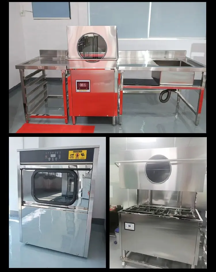 Custom Fast Cycle Commercial Hood Dishwasher, Industrial Automatic Dishwashing Machine for Restaurant Kitchen view 6