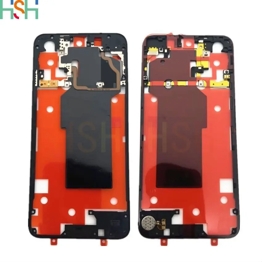 for Honor 20 Rear Back Cover Bracket For Huawei Nova 5T Middle Frame Housing Chassis+NFC Antenna+Mainboard Graphene+Vibrator