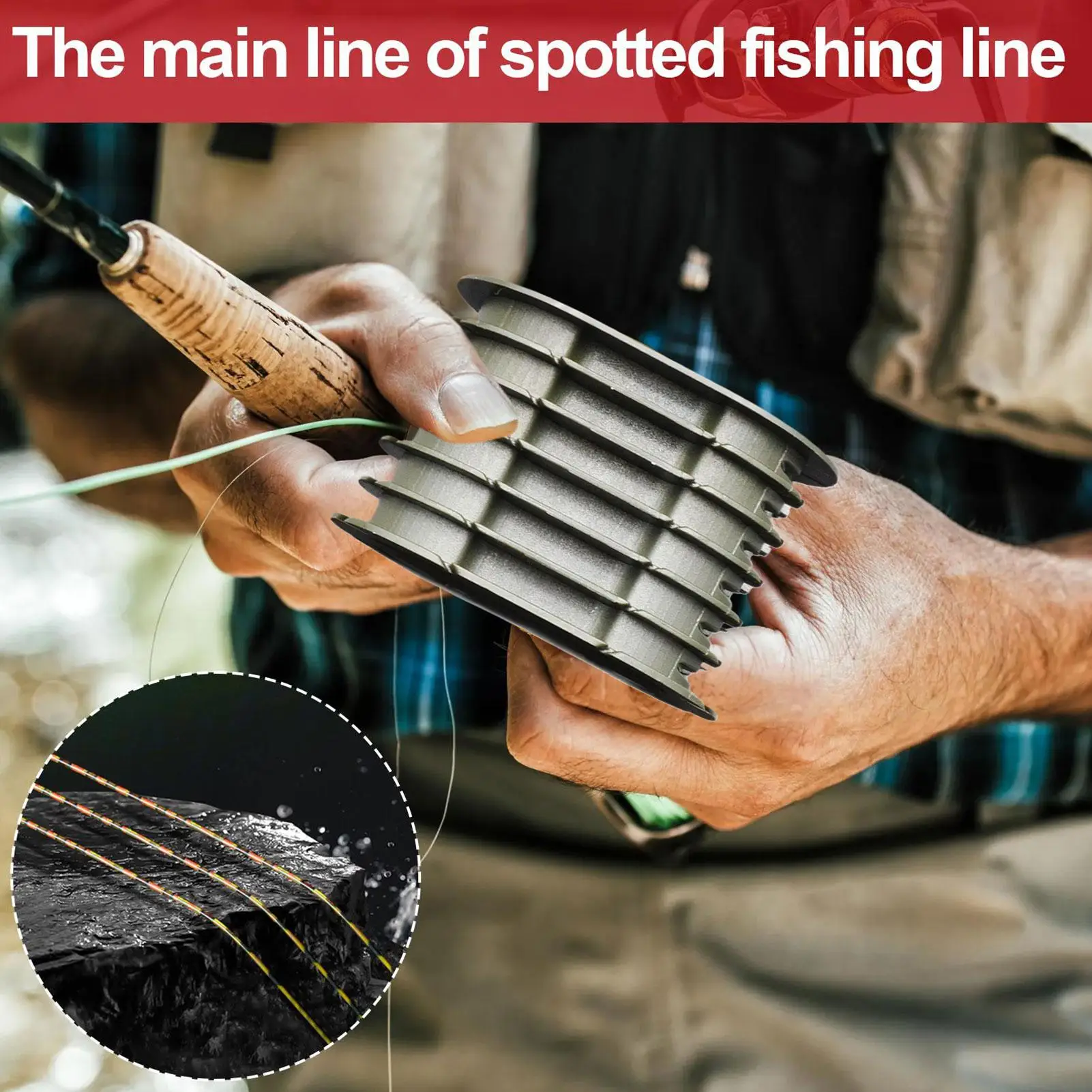 

Fishing Line Winder Lure Leader Box With Cutter Fishermen Gear Accessories Tackle Tool For Lake Freshwater Pool Stream Pond
