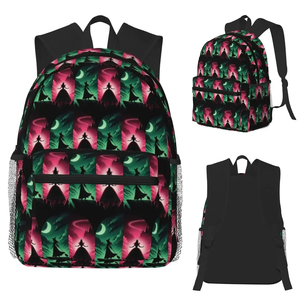 Elphaba And Glinda Wicked The Musical Defying Gravity Student Backpack School Bag Hiking Travel Daypack Bookbag Shoulder Bags