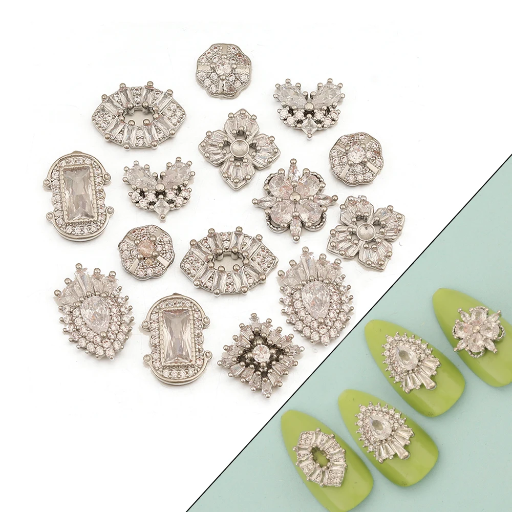 

Cordial Design 50Pcs DIY Manicure Making/Cubic Zirconia/Fingernail Findings/Jewelry Accessories/Genuine Gold Plating/Hand Made