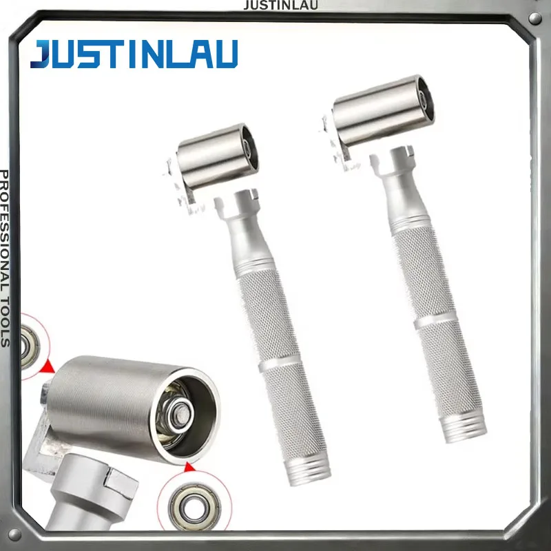 JUSTINLAU 35-40mm Haushalt Tapete Druck Rad Aluminium Legierung Roller Tapete Struktur Flache Druck Rad Gürtel Lager