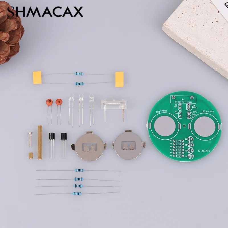 

Рабочий стол телефон с гироскопом набор мигающих цветных огней DIY электронная сварка