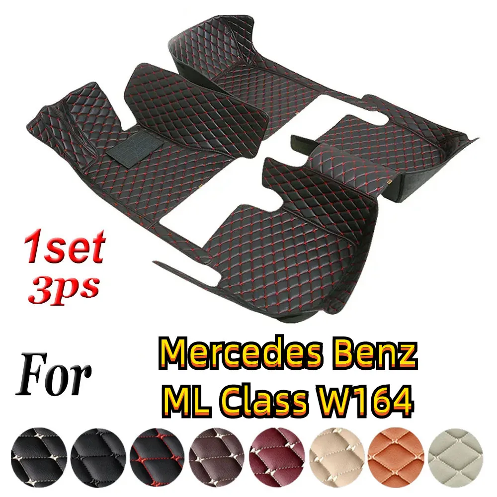 Custom Car Floor Mat for Mercedes Benz ML Class W164 2005-2011 Interior Details Car Accessories Carpet Waterproof Anti-Slip