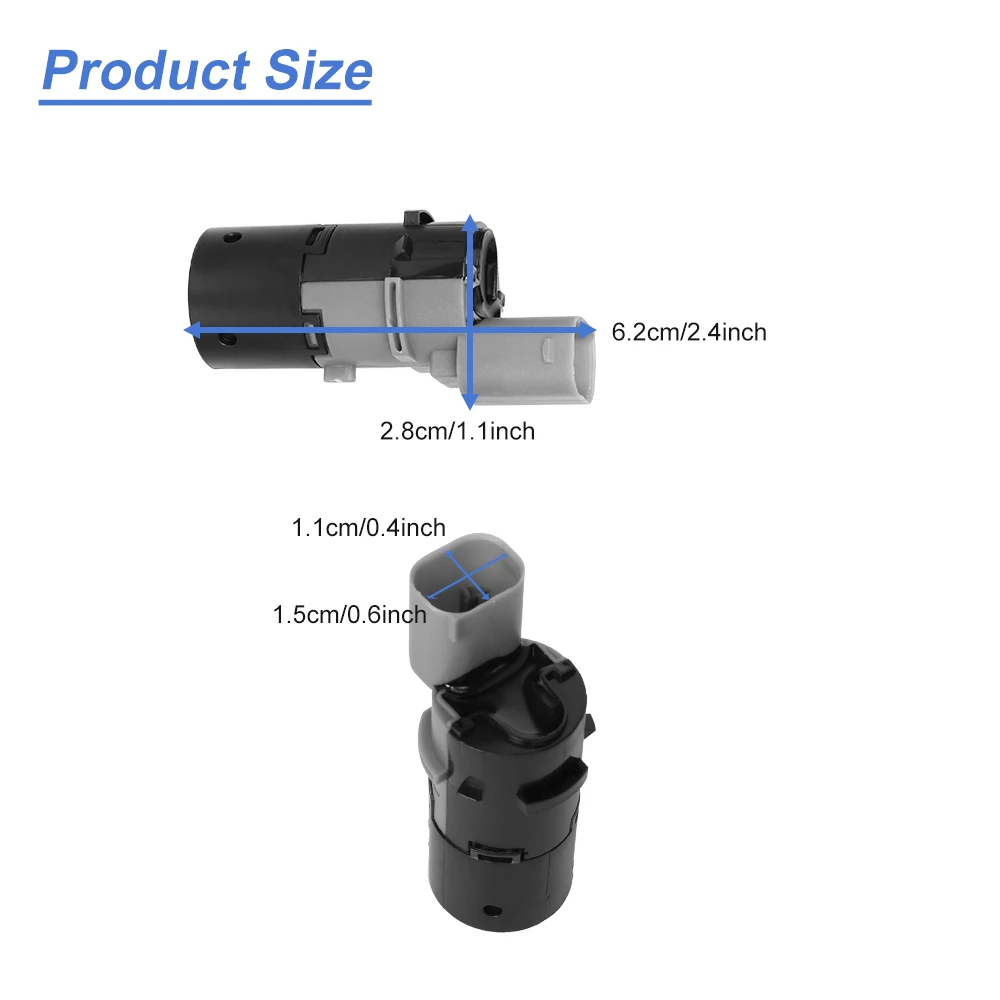 Podofo 1Pcs Parking Sensor 66206989069 PDC For 1998-2006 E39 E46 E60 E61 E65 E66 E83 X3 X5 Z4 E85 E86