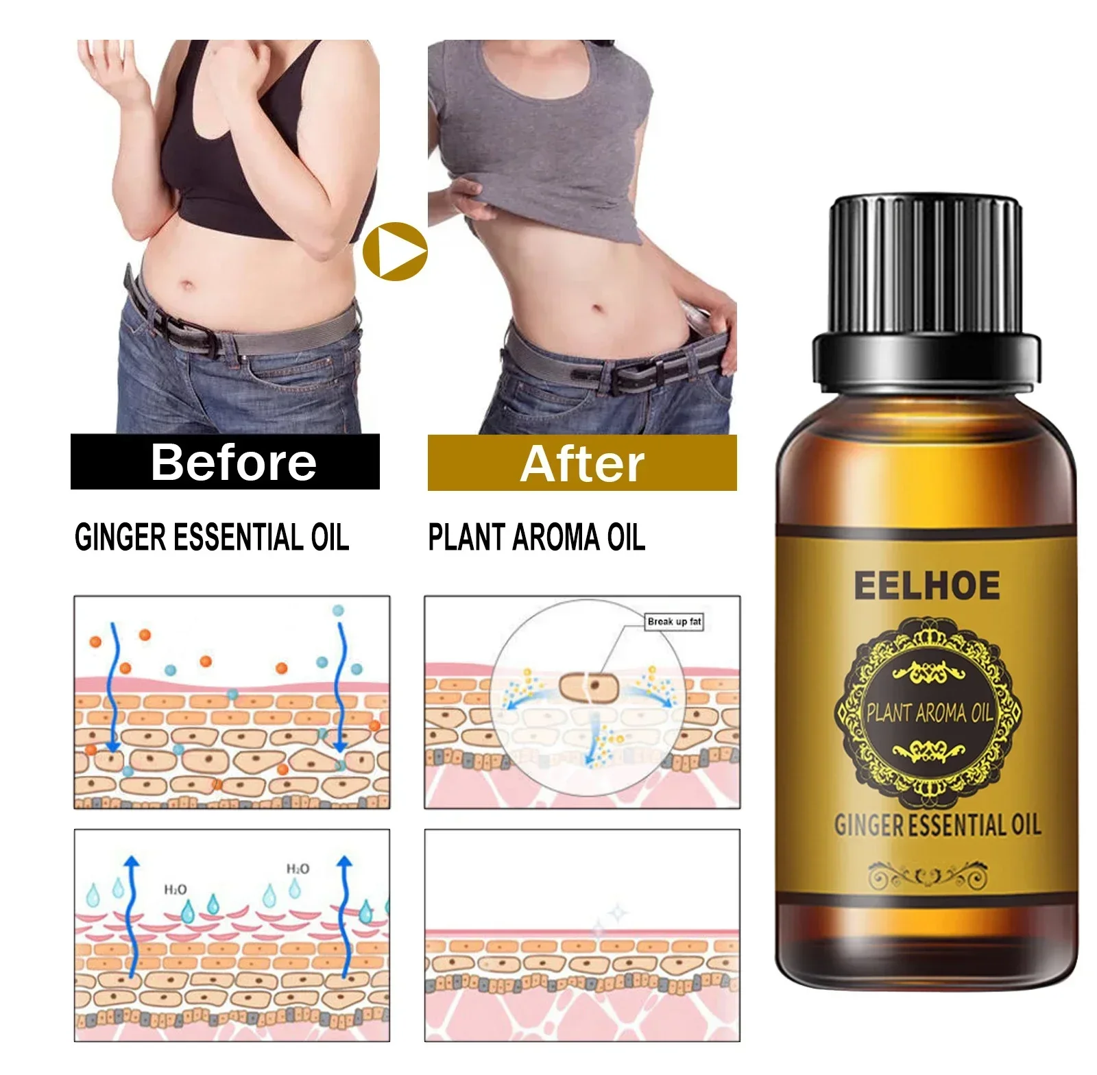 Producto de adelgazamiento de vientre potente para esculpir rápidamente el cuerpo completo, adelgazamiento de muslo, reafirmante, quema de grasa, cuidado corporal