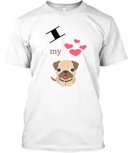 Pug Lovers T-Shirt Made in the USA Size S to 5XL