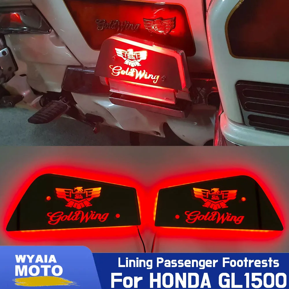 NEW GOLDWING 1500 Lining Passenger Footrests for HONDA GL1500 GOLD WING LED Footrest Cover Goldwing1500 Lighting Floorboard