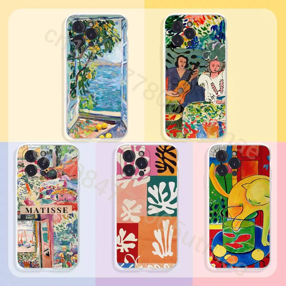 Henri Matisse Art Painting Phone Case For iPhone17,16,15,14,13,12,11,Pro,Xs,Max,Mini,Plus Antislip Shockproof Hard