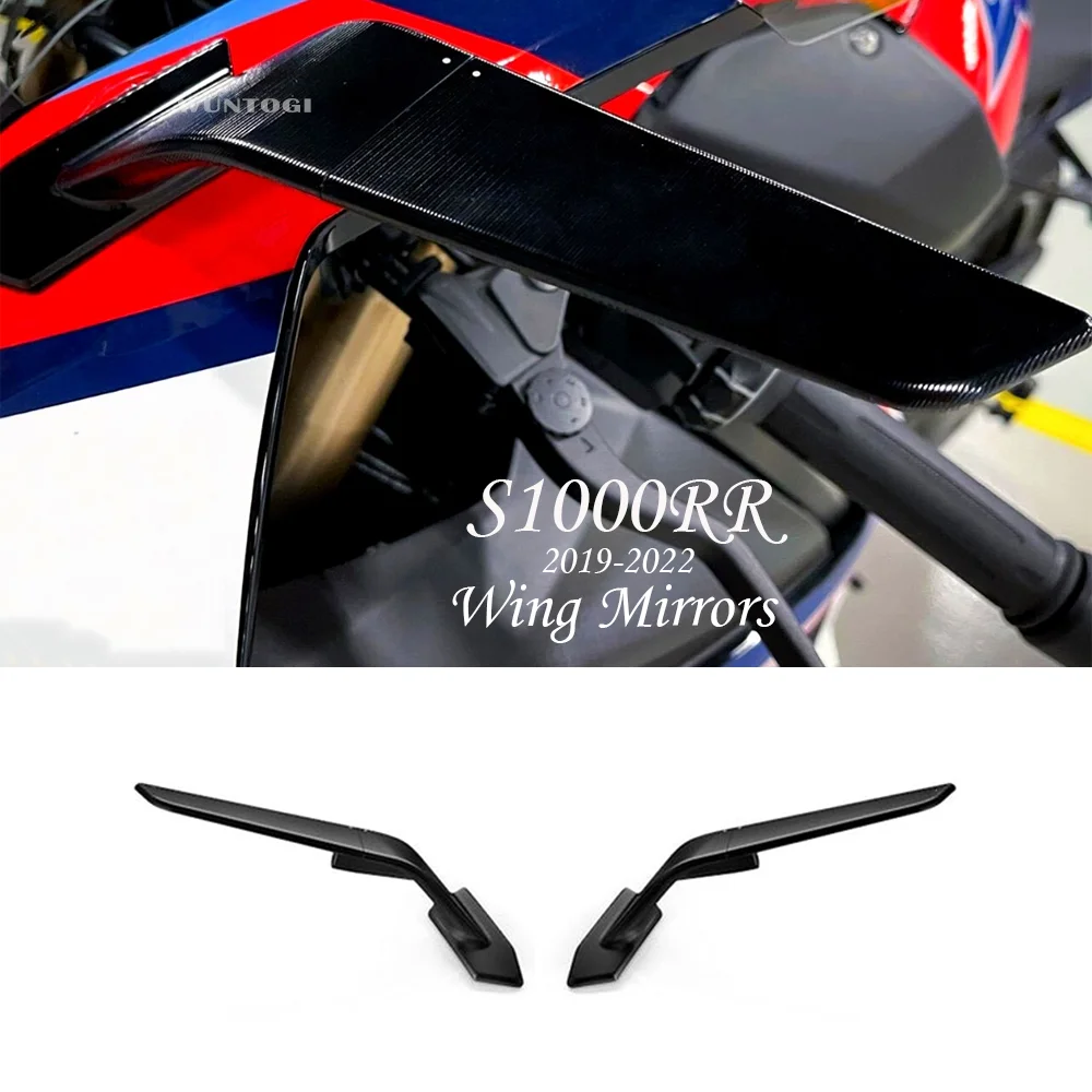 

S1000RR accessories Stealth Mirrors For BMW S1000RR 2019-2022 Sports Winglets Mirror Kit Adjustable Mirrors Side Wing Mirrors