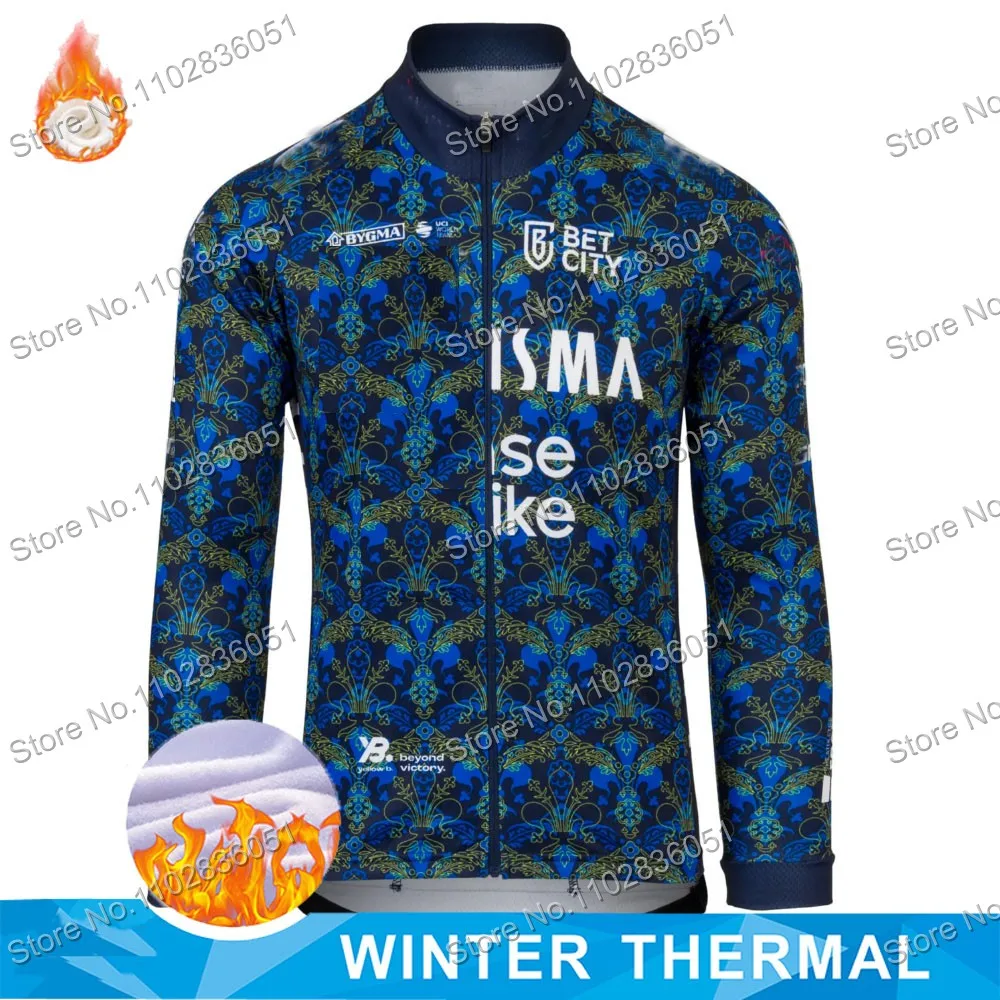 2024 France Tour Cycling Jersey TDF Men's Long Sleeve Winter Thermal Fleece Cycling Clothing Road Bike Tops Bicycle Shirts MTB