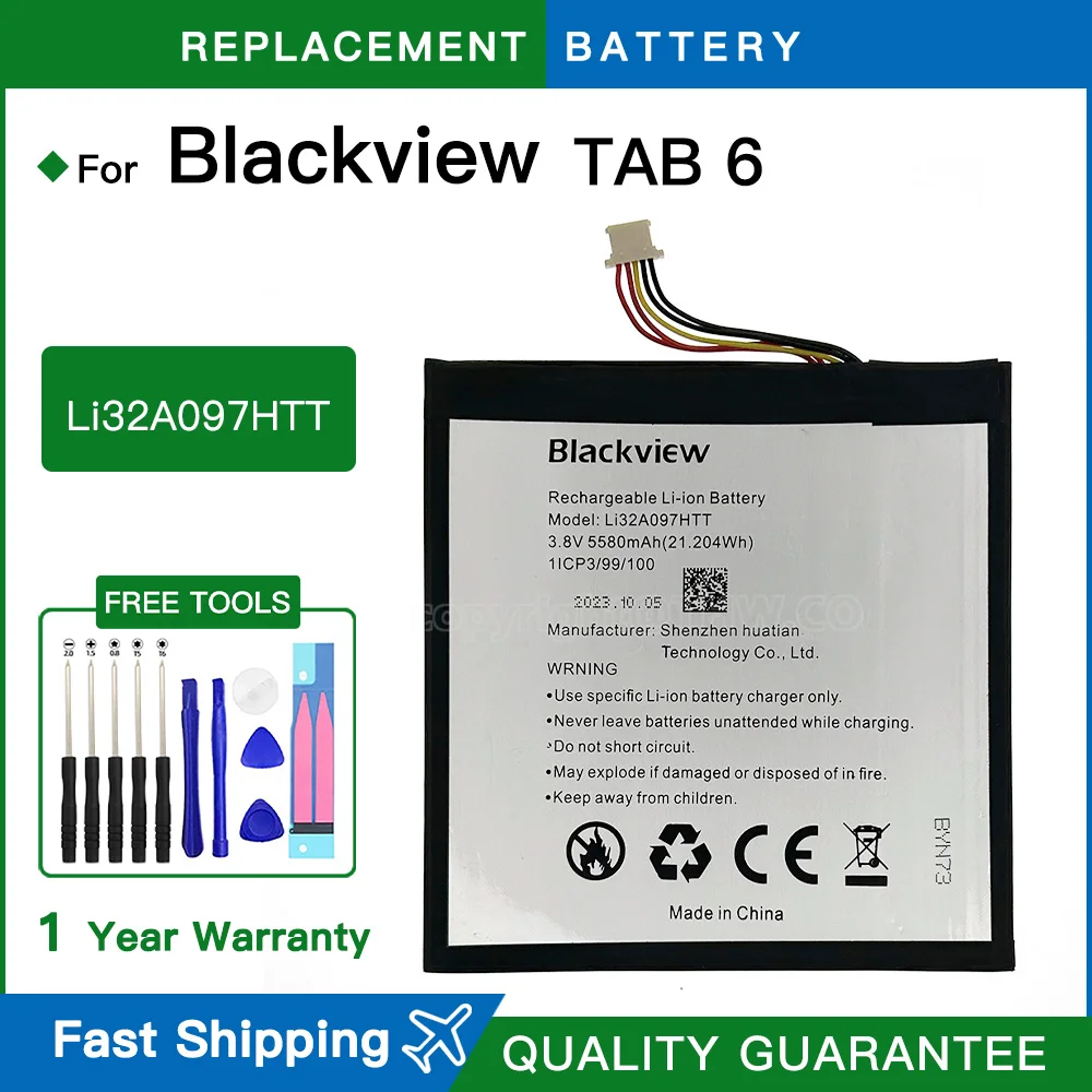 Brand new Blackview Tab 6 Battery Inner Battery High Quality High Capacity 5580mAh Battery For Blackview Tab 6 Tablet PC