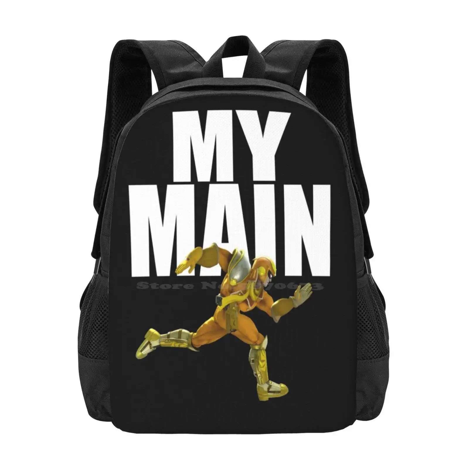 

My Main-Gold Captain Flacon Школьные сумки Дорожный рюкзак для ноутбука Golden Captain Falcon Cpt Falcon F Zero Super Smash Bros Wii U