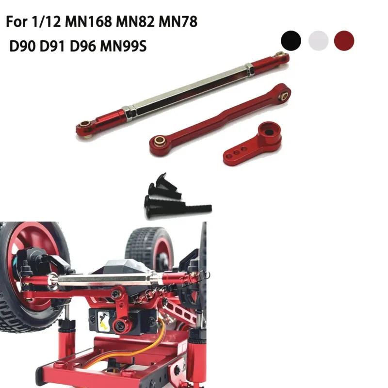 

Steering Rod Servo Arm for MN168 MN82 MN78 D90 D91 D96 MN99S ON Accessories Metal Upgrade Parts Kit Rc Model Crawler Car Truck