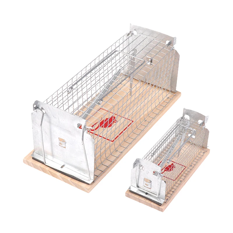 1Set Indoor And Outdoor Rats Trap Rats Cage Pout Rat Smart Reusable Self-locking Mousetrap Prevent Home From Mice Damage Cage